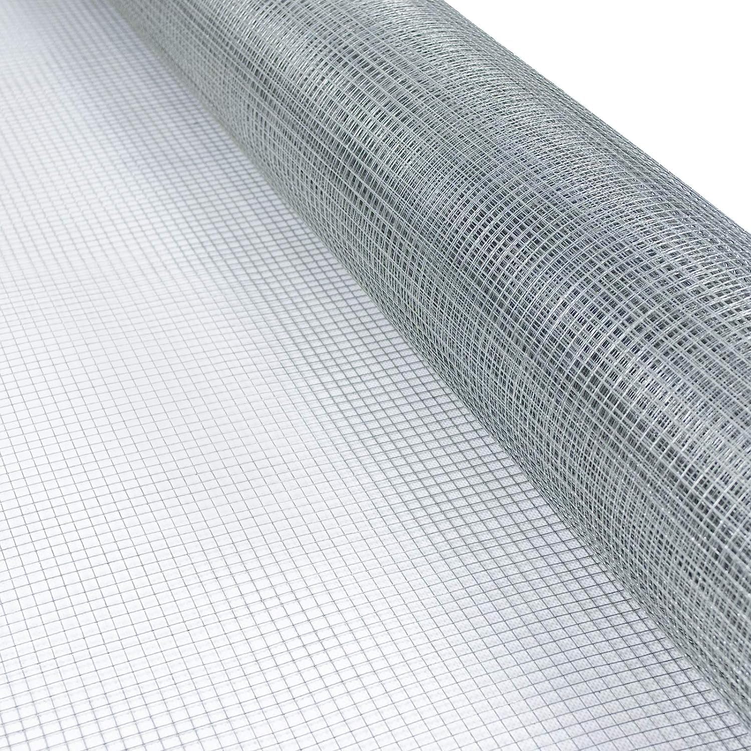Detalle de casa pura Drahtgitter feinmaschig 6,3 mm verzinkt, 100 cm × 10 m – vielseitiges Drahtgeflecht für Garten und Gehege
