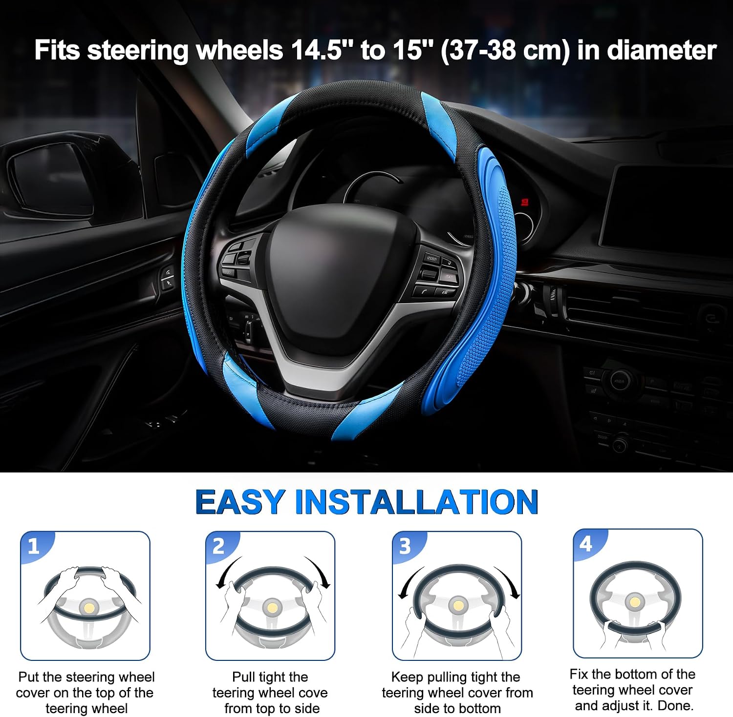Detalle 2 de Sportage Universal Steering Wheel Cover 37cm–38cm