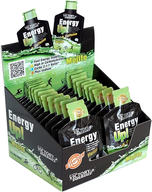 Detalle de Victory Endurance Energy Up Gel Cafeína Mojito 40g x 24 🧃