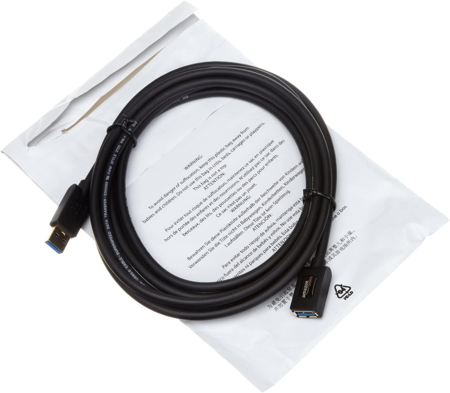 Thumbnail 6 de Amazon Basics prolunga USB-A 3.0 maschio-femmina A (3 m) per PC, nero