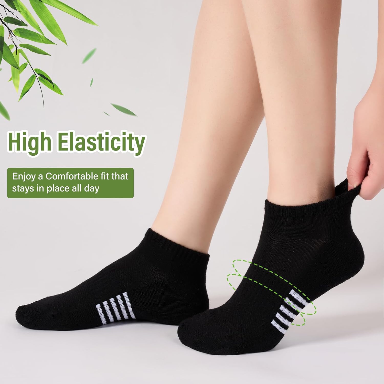 Thumbnail 5 de Effeet Calzini Corti Donna in Bambù (6/12 paia) per running: traspiranti, antiossidore e con compressione