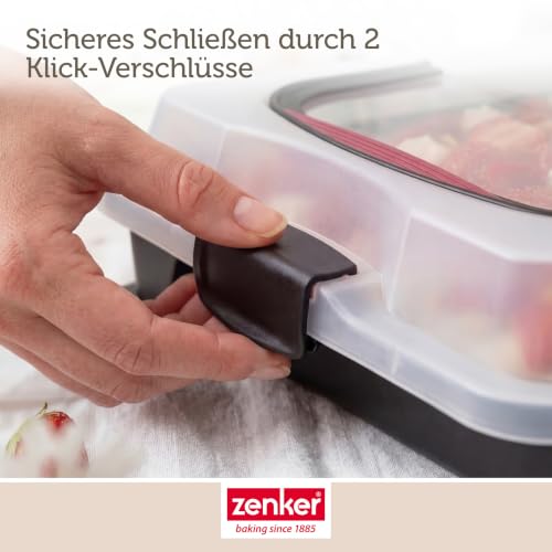 Thumbnail 6 de Zenker Blechkuchen-Container to go – Backblech mit Transport-Abdeckung, antihaftbeschichtet, 42×29×7,5 cm