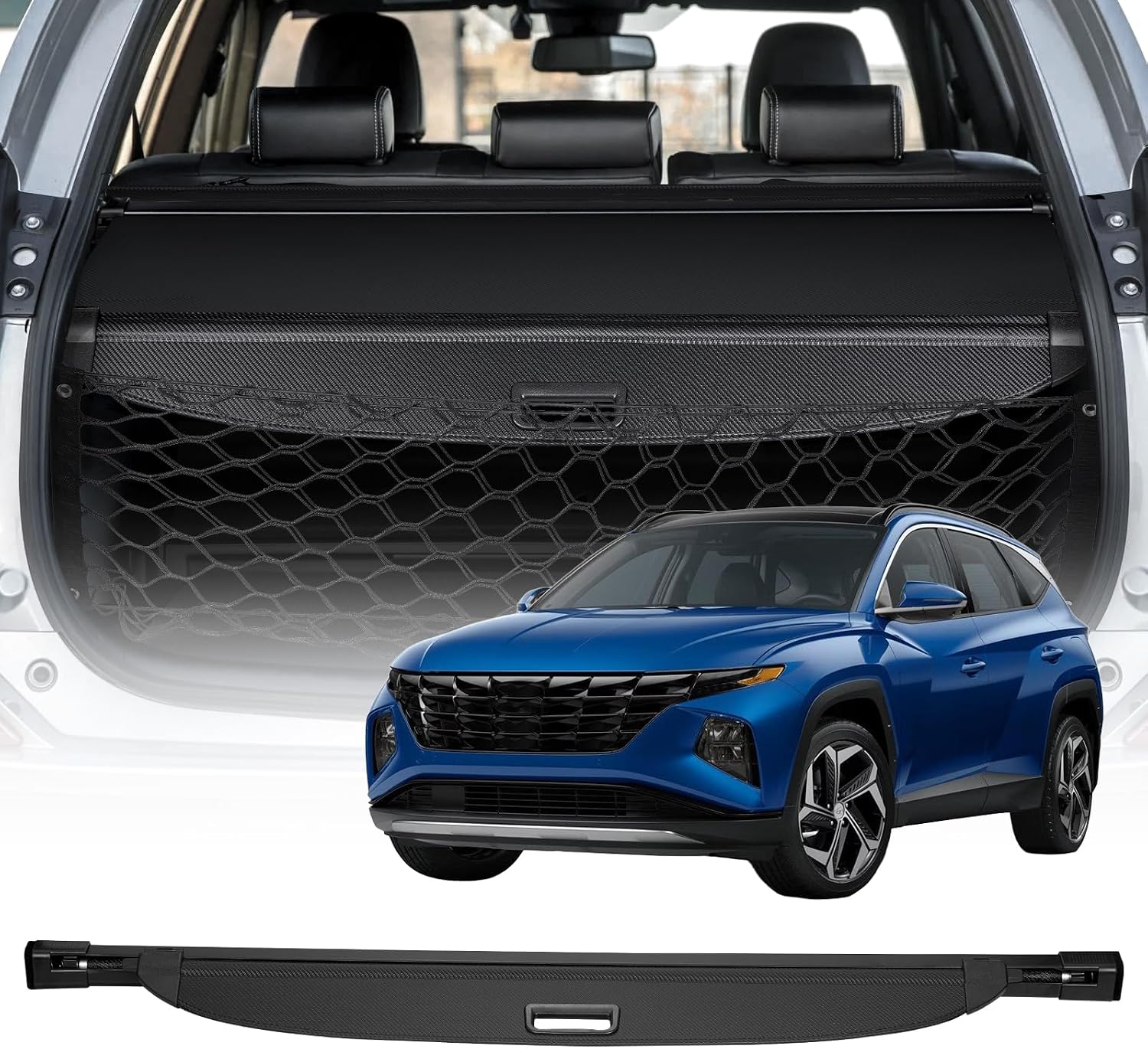 Detalle de VEVOR Retractable Cargo Cover for Hyundai Tucson