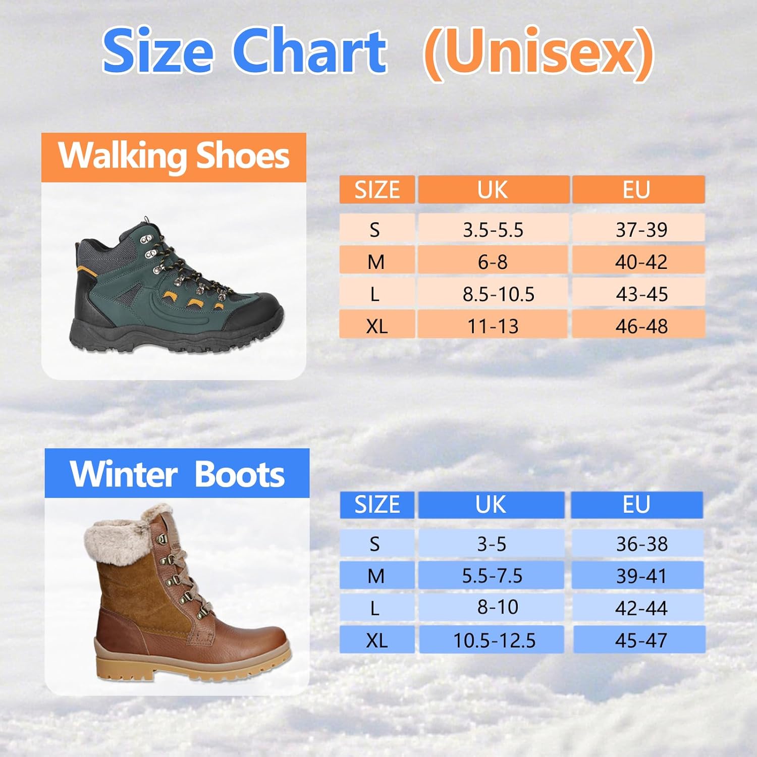 Detalle 2 de SYNYOUR Crampons Silicone Ice Grips for Boots