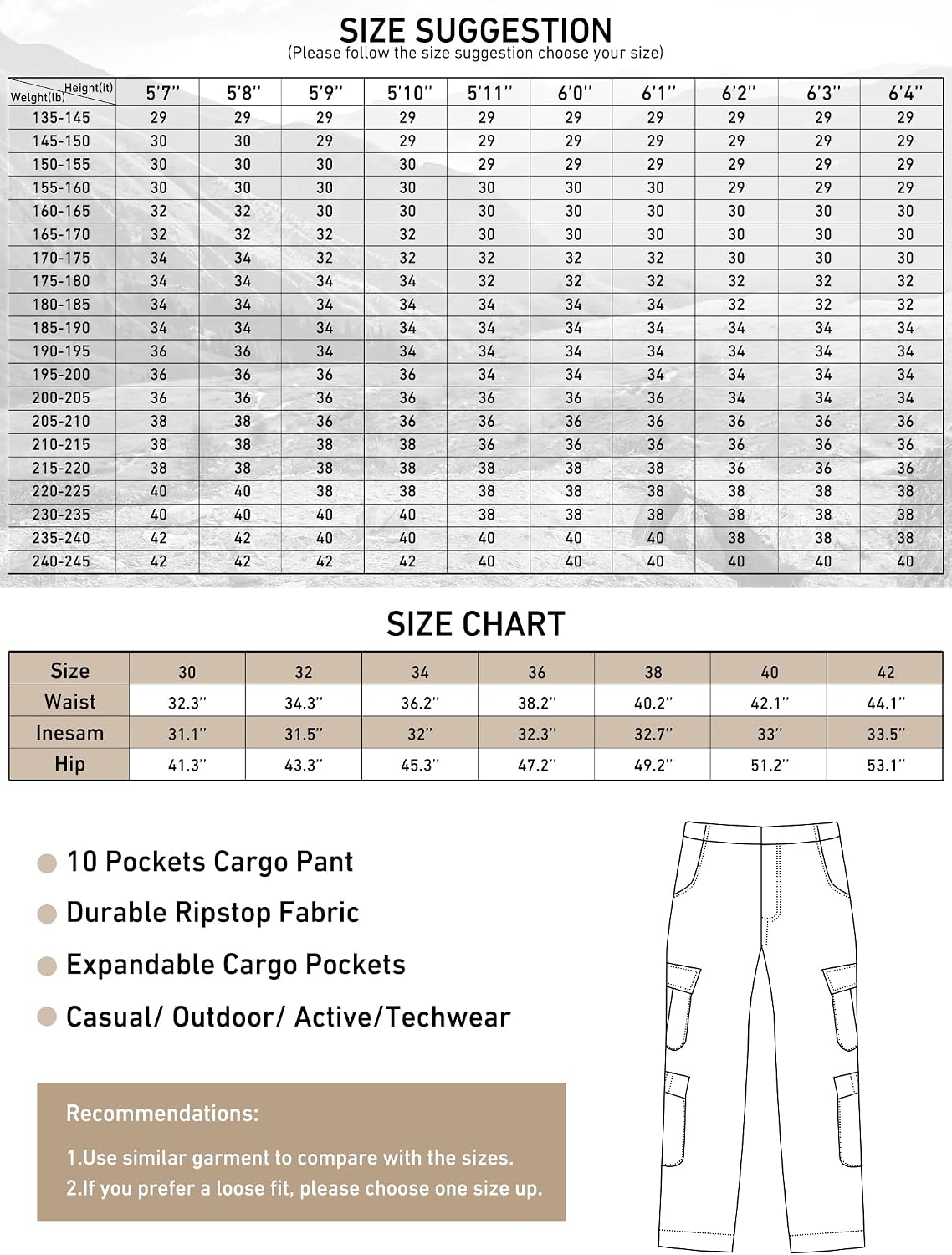 Thumbnail 6 de Faysfad cargo trousers with 10 pockets
