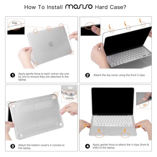 Thumbnail 8 de MOSISO MacBook Neo Case 13-inch A3404 (2026) with A18 Pro Chip – Clear, Protective Hard Shell