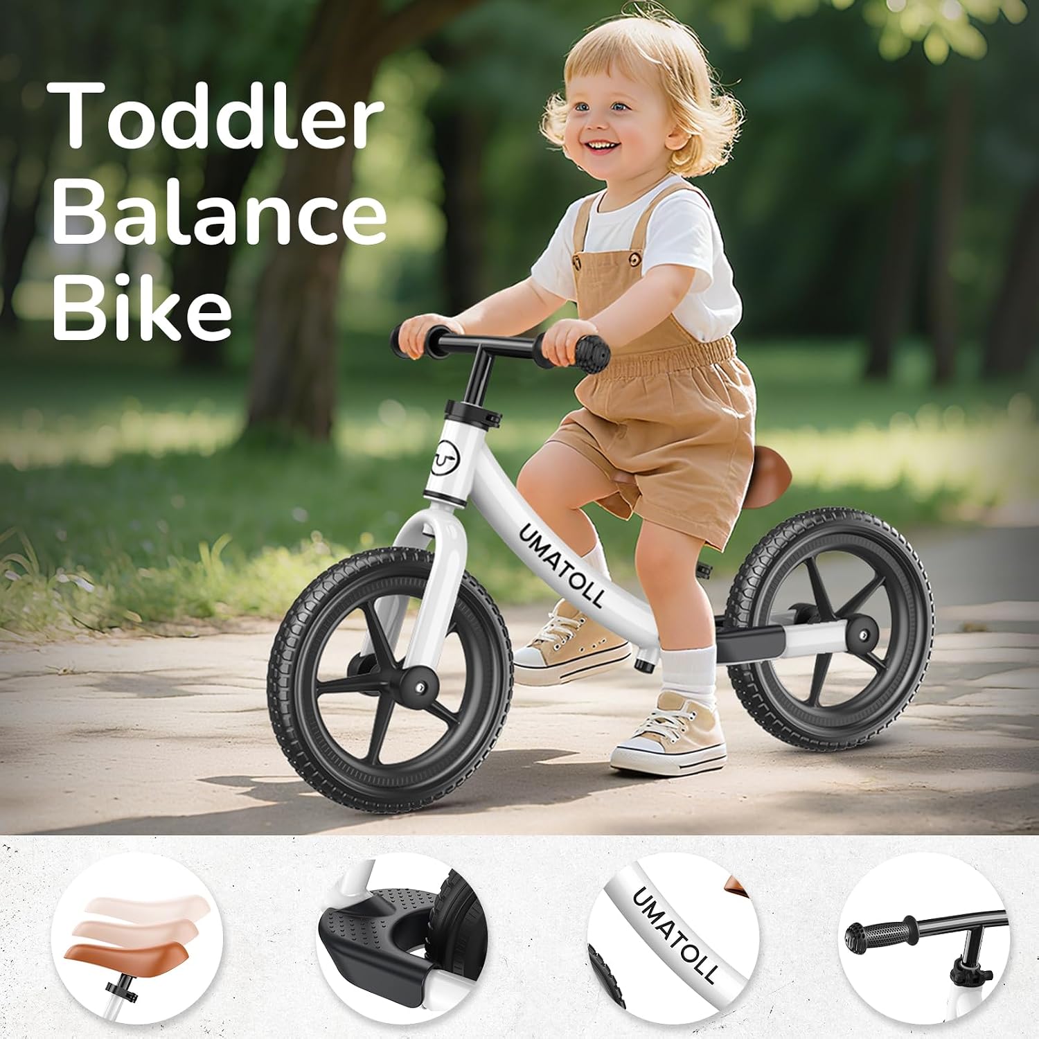 Thumbnail 6 de Umatoll Toddler Balance Bike: No-Pedal Learn-to-Balance for Ages 18 Months to 5 Years