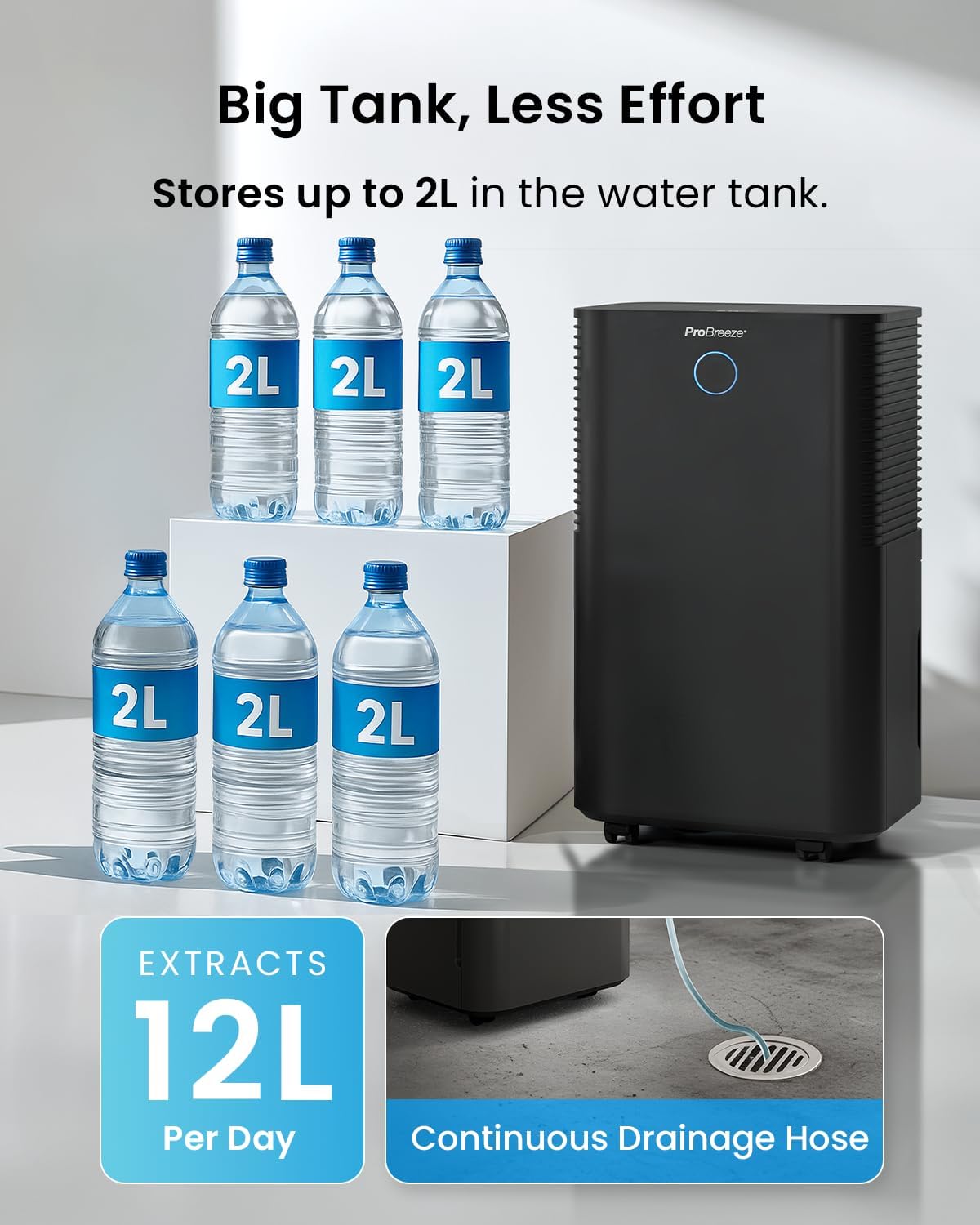 Detalle 2 de Pro Breeze OmniDry Dehumidifier 12 Litre