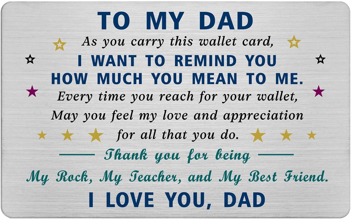 EE&YU Dad Christmas Card — I Love Dad greeting card 🎴