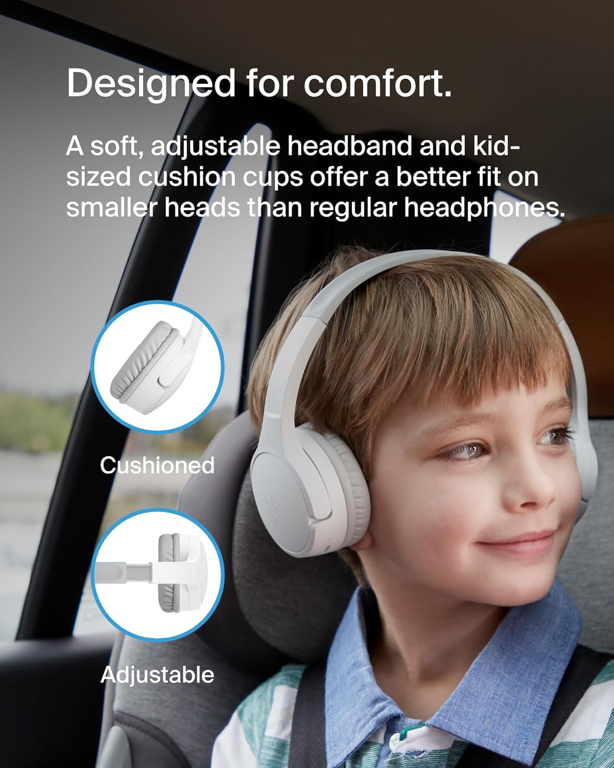 Detalle 1 de Belkin SoundForm Mini kids wireless headphones
