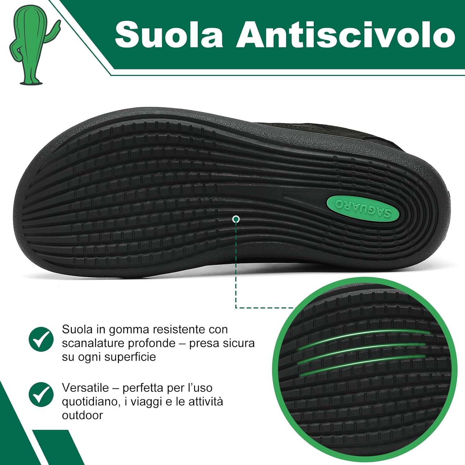 Thumbnail 3 de SAGUARO Unisex Scarpe Barefoot minimaliste con Punta Larga, Zero Drop, Suola Antiscivolo