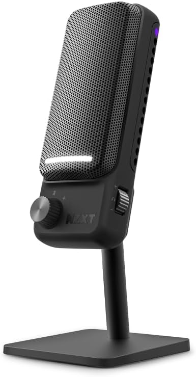 Detalle de NZXT CAPSULE ELITE USBコンデンサーマイク ブラック、単一指向性・25mmカプセル・192kHz/24bit録音