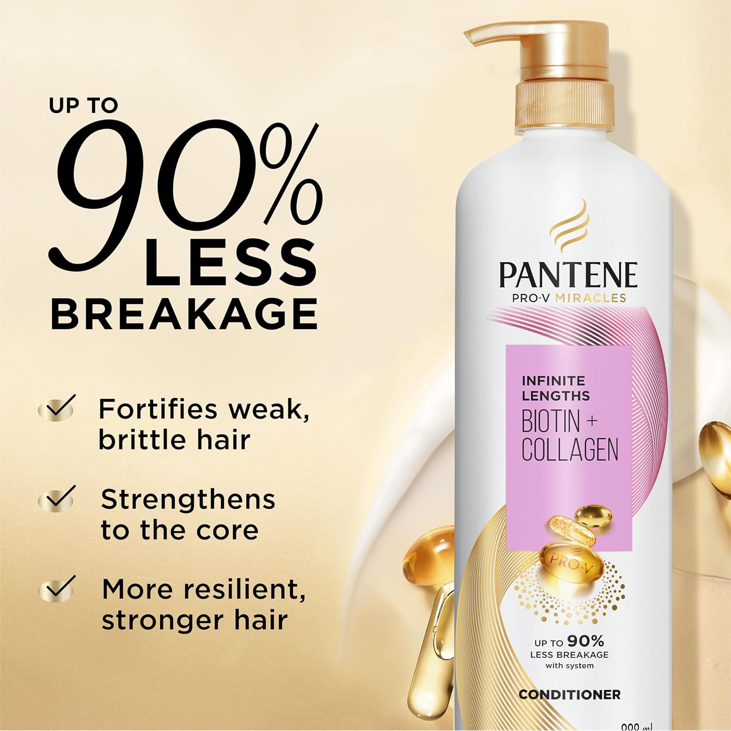 Detalle 2 de Pantene Infinite Lengths Conditioner 30 fl oz