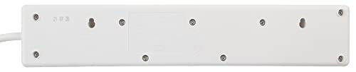 Detalle 2 de PRO ELEC PELB1921 4 Way Individually Switched Surge Protected Extension Lead White, 5m