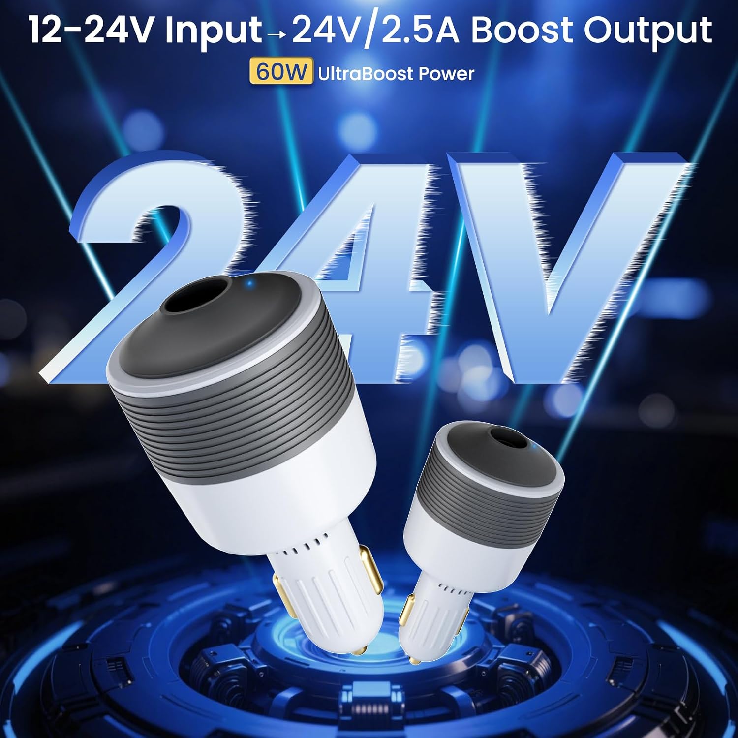 Detalle de Starlink Mini car power adapter 16 AWG