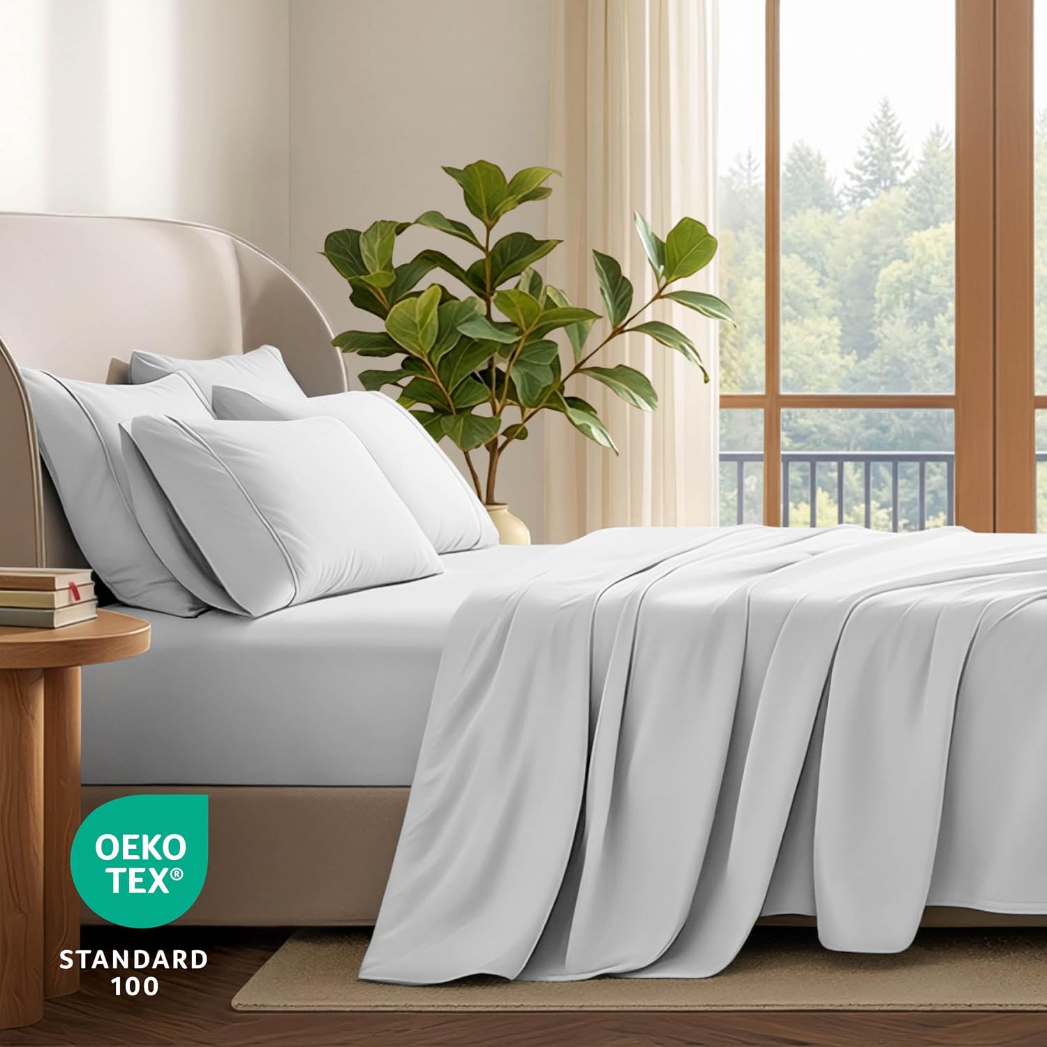Thumbnail 5 de Bare Home Hotel Luxury Full XL Sheet Set - Extra Soft, 6-Piece with Deep Pockets