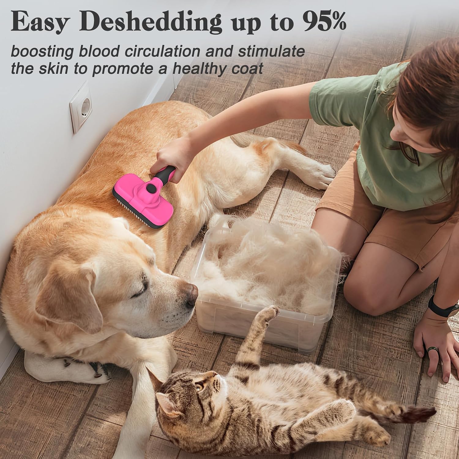 Thumbnail 4 de Swihauk Self Cleaning Slicker Brush for Pets
