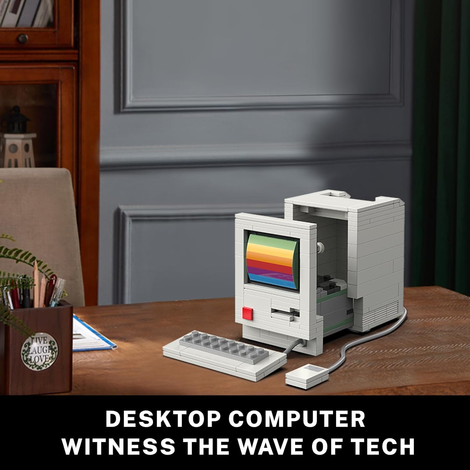 Thumbnail 3 de JMBricklayer Retro Haushaltsgeräte Set (20132) – Vintage Computer, Konsole & Radio aus Klemmbausteinen