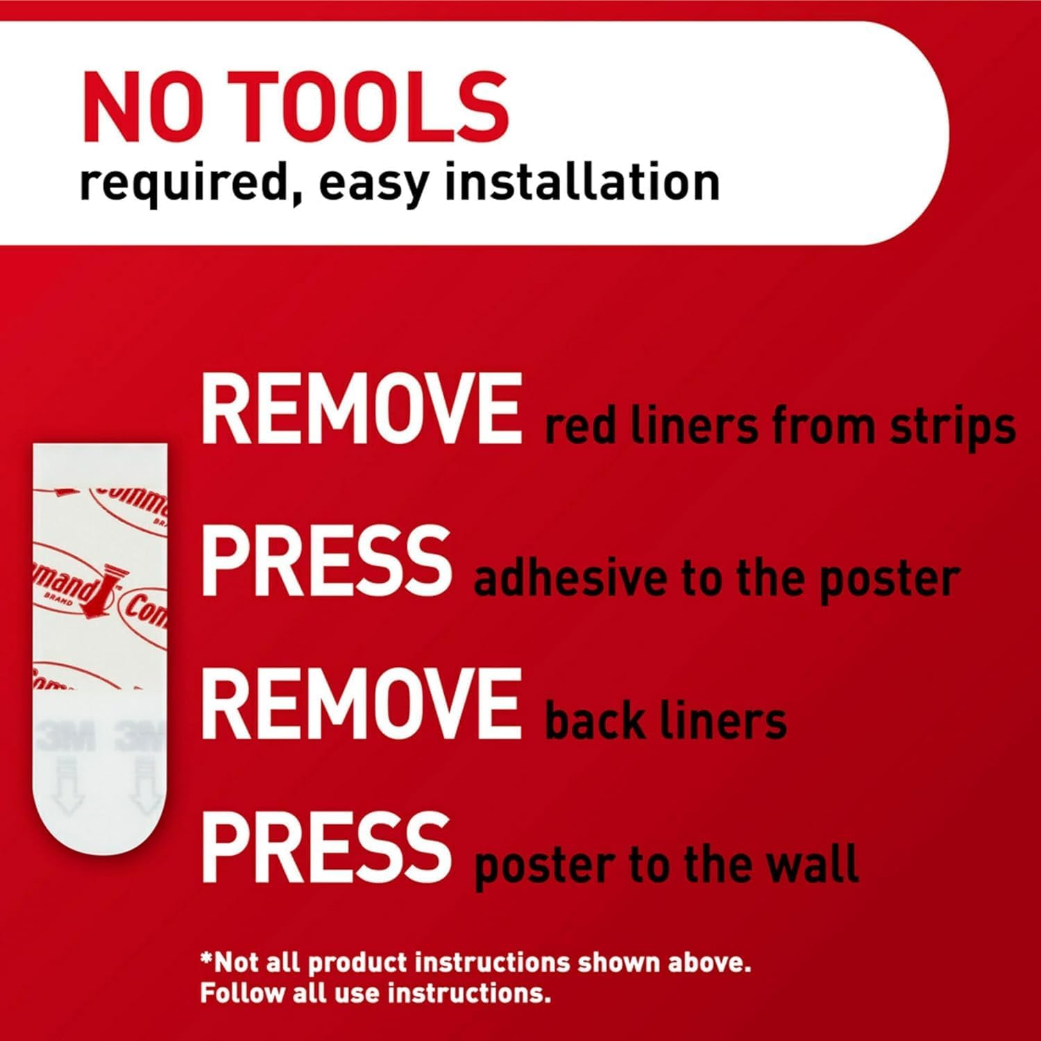 Thumbnail 5 de Command Poster Strips Value Pack (48) – Damage-Free Hanging for Posters, Calendars and More