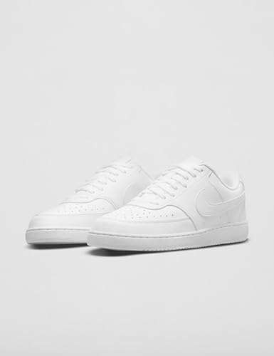 Detalle 2 de NIKE Court Vision Low Next Nature para hombre (blanco, 43 EU): zapatilla de lona sintética con cordones