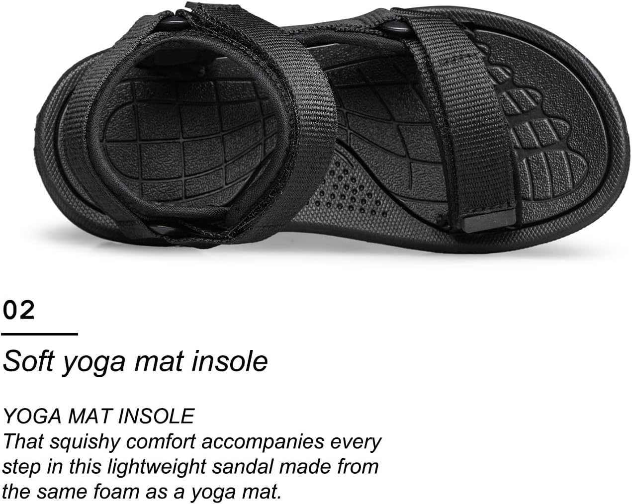 Detalle de vibdiv Open-Toe Kids Sandals: Lightweight Summer Outdoor Sandals for Daily Adventure