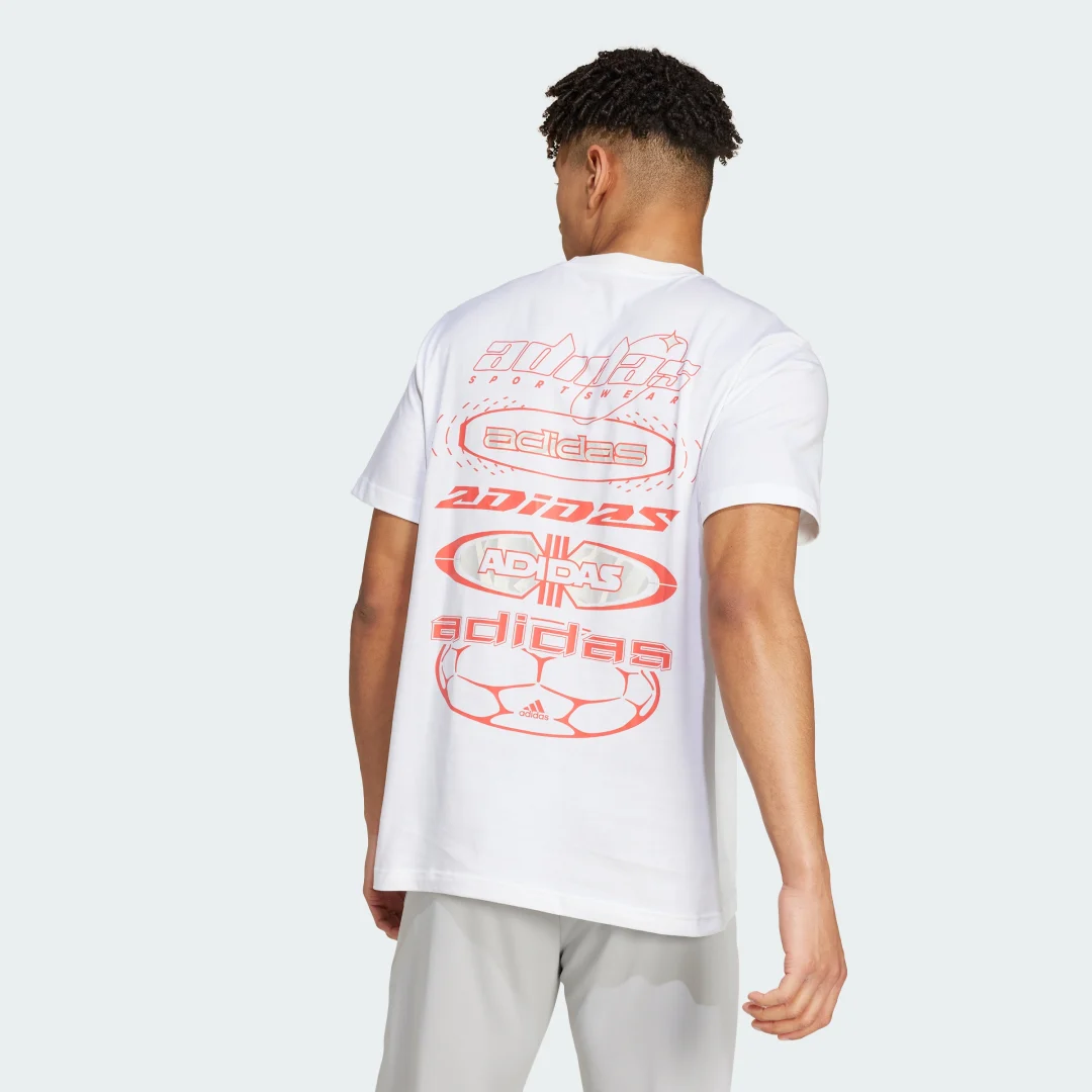 Thumbnail 1 de Camiseta House of Tiro Summer Graphic de Adidas — blanca, para verano urbano