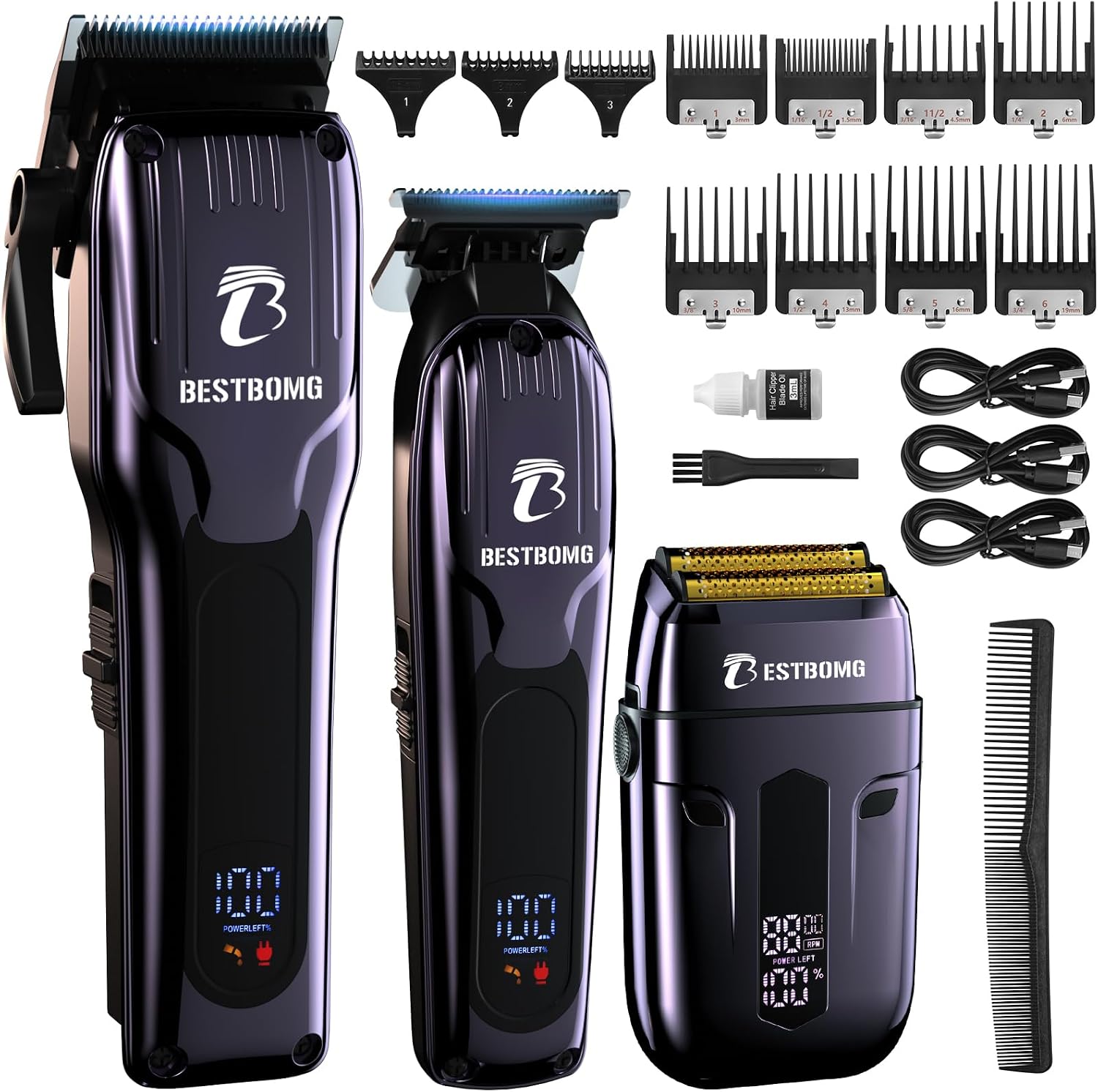 Detalle de 808C-Blue Hair Clippers Kit 220 mins