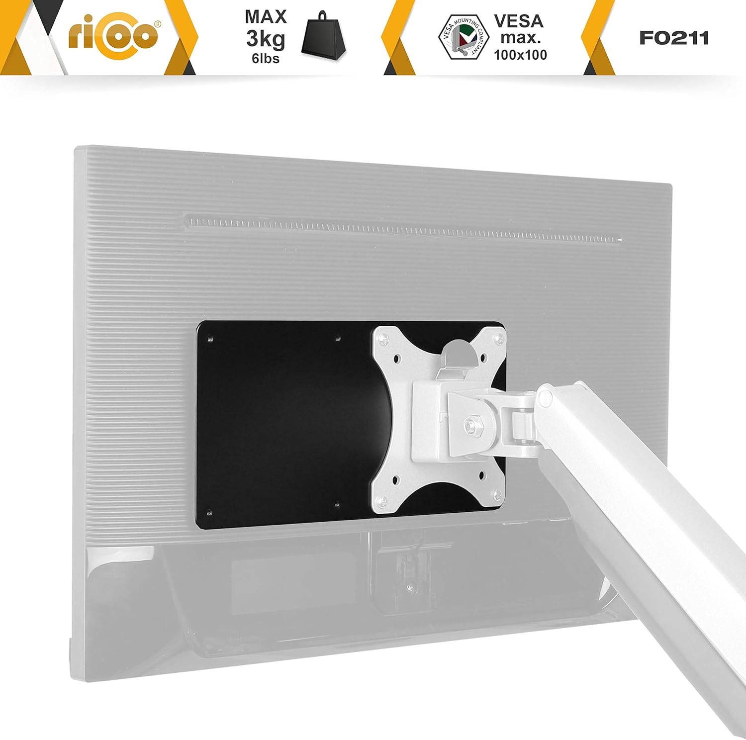 Thumbnail 1 de RICOO F0211 Supporto Mini PC 120x255 mm