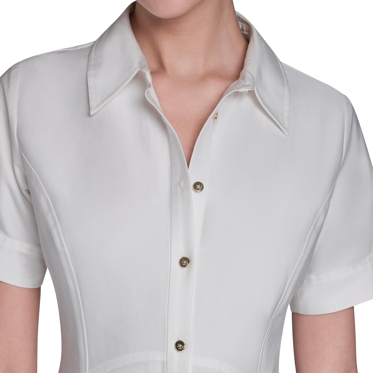 Detalle de Halston Shirt Dress, Cotton Sateen