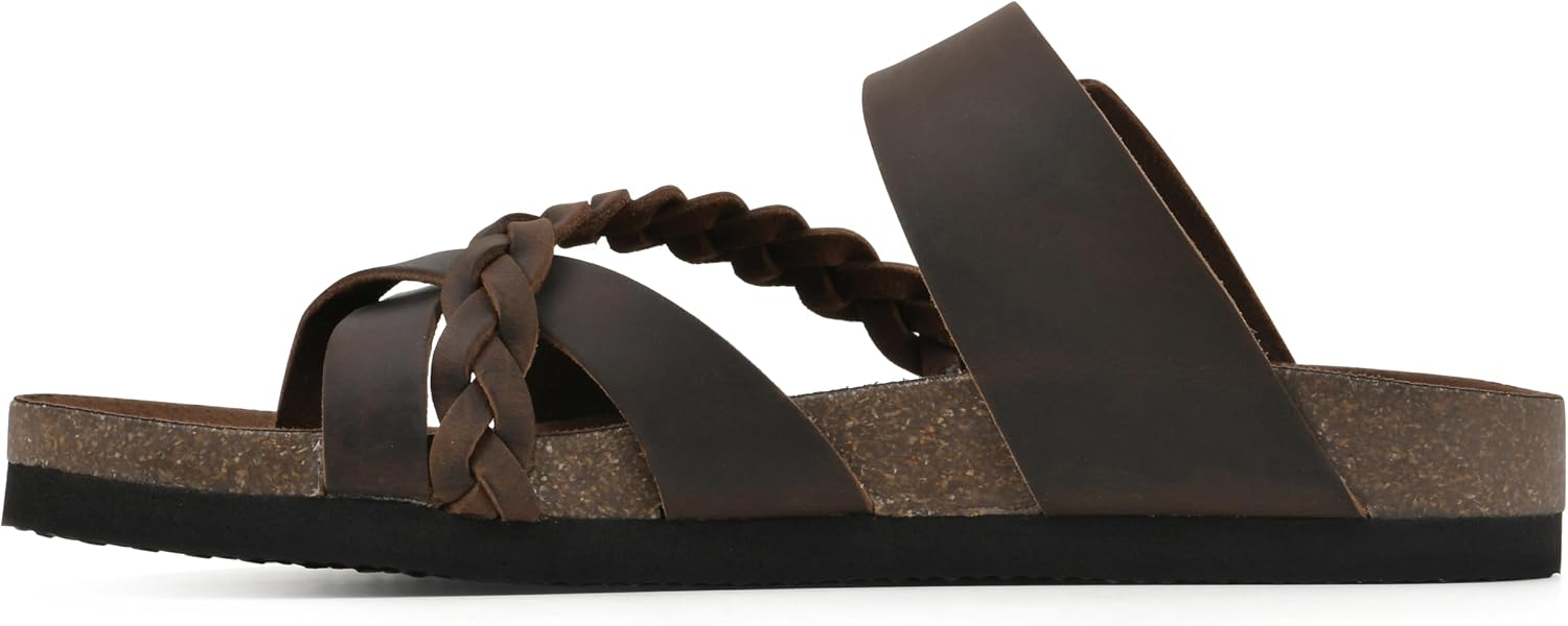 Detalle de WHITE MOUNTAIN Women's Hazy Braided Signature Comfort-Molded Footbed Sandal