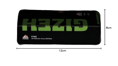 Thumbnail 6 de GIZEH BLACK Fine Papers 18,5 g/m² – 20 Heftchen à 100 Blatt