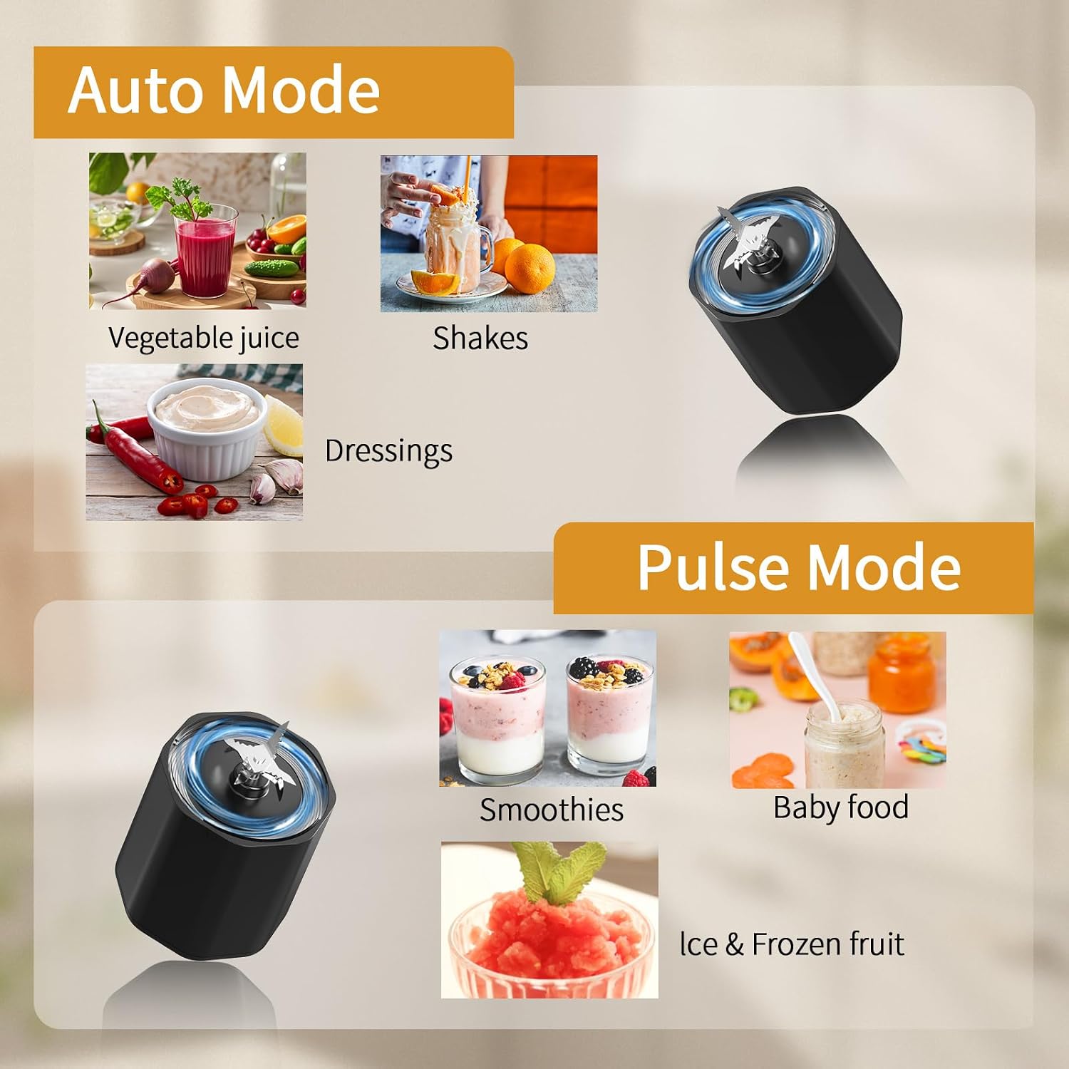 Detalle de BESNOOW Portable Blender 24 Oz