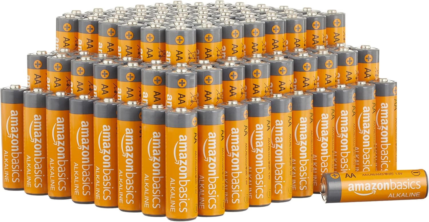 Detalle de Amazon Basics AA alkaline batteries 100-pack
