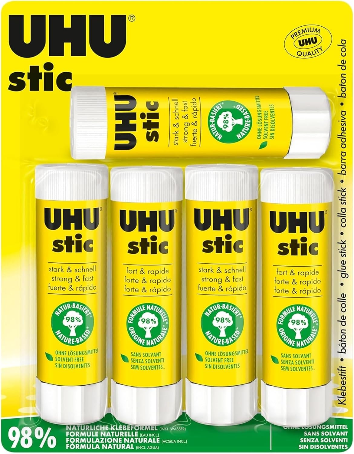 Detalle de UHU Stic – Bâton de Colle Sans Solvants | 98% d’origine naturelle
