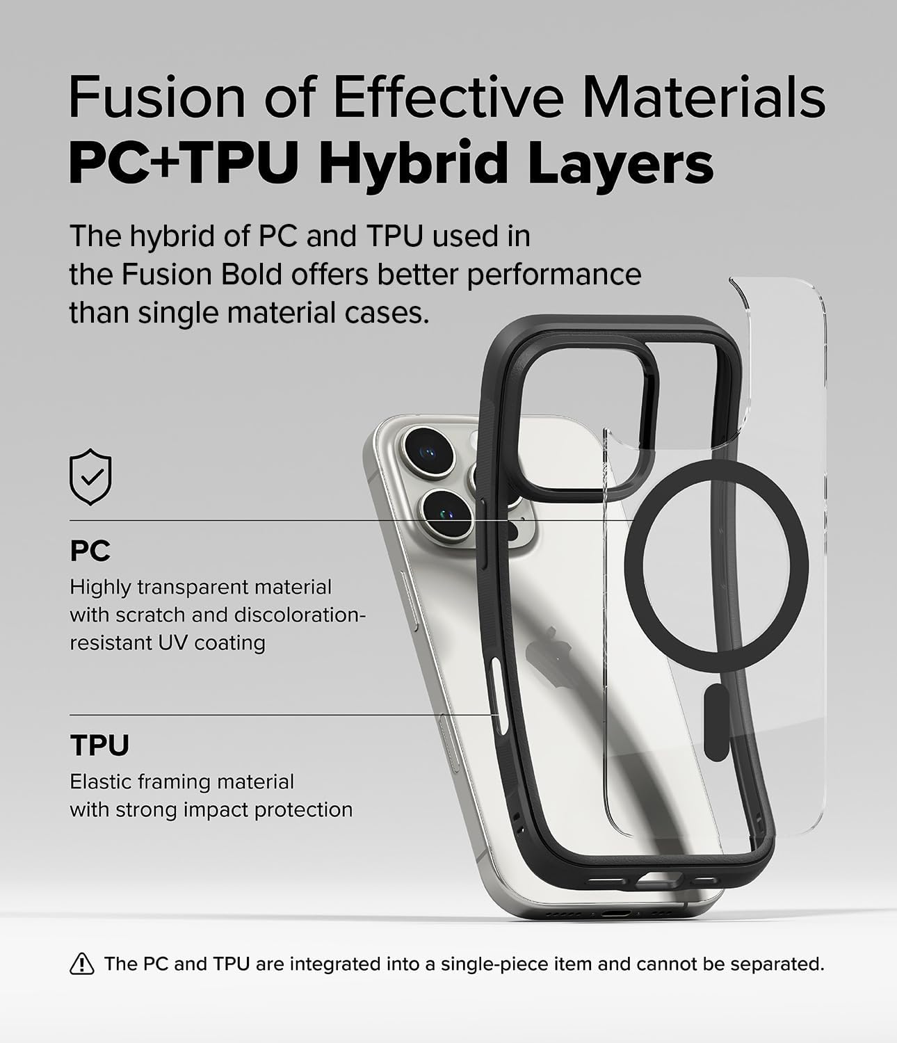 Thumbnail 6 de Ringke Fusion Bold with MagSafe: Clear, Durable iPhone 16 Pro Case