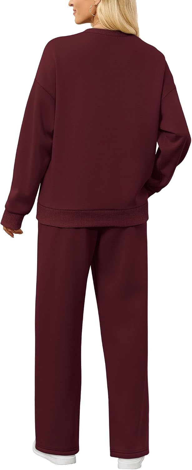 Detalle 1 de Sampeel Women's Two-Piece Lounge Set with Wide-Leg Pants