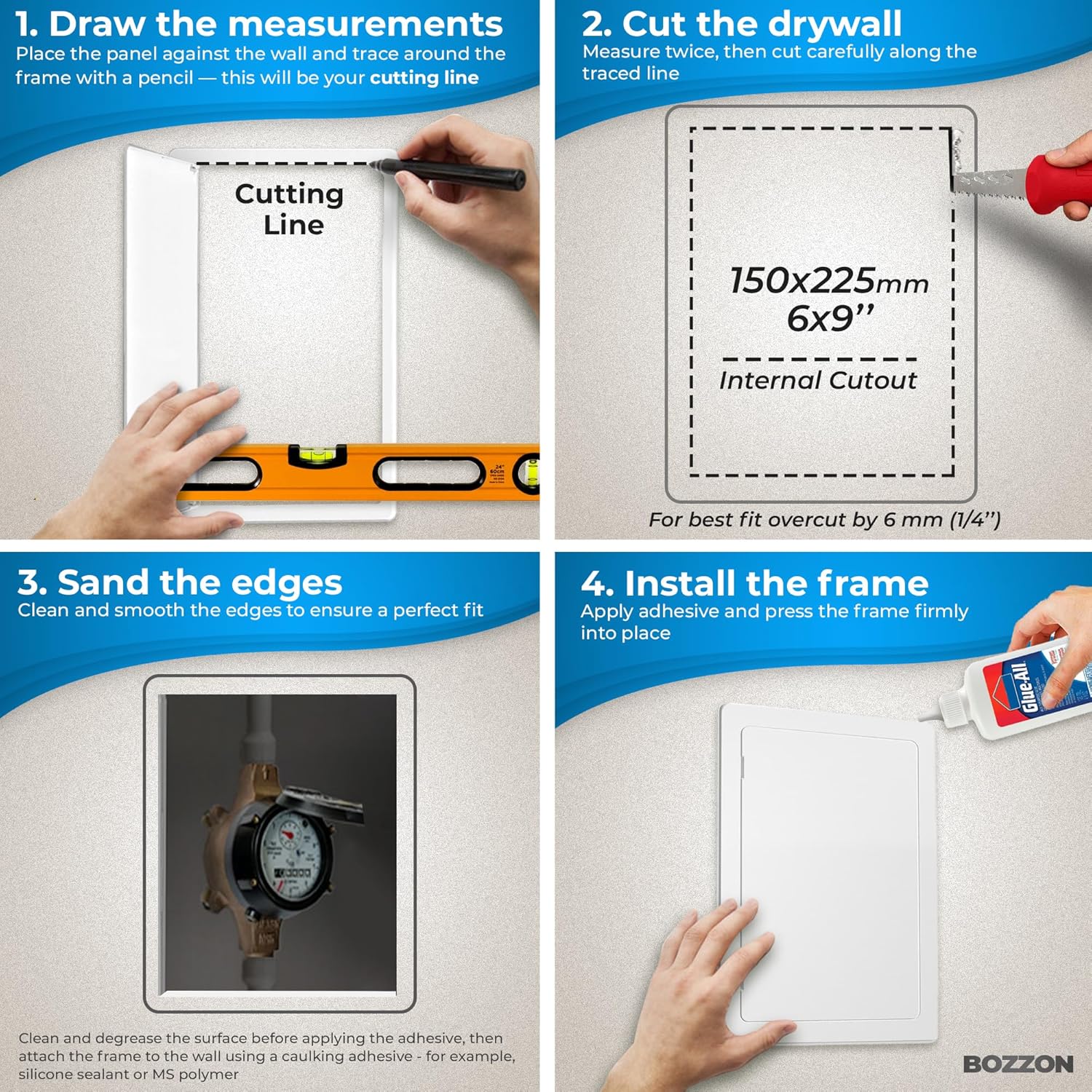 Thumbnail 2 de BOZZON Plastic Access Panel 150x225 mm
