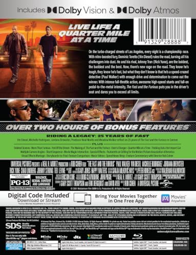 Thumbnail 3 de The Fast and the Furious: 25th Anniversary Limited Edition Steelbook (4K Ultra HD + Blu-ray + Digital)