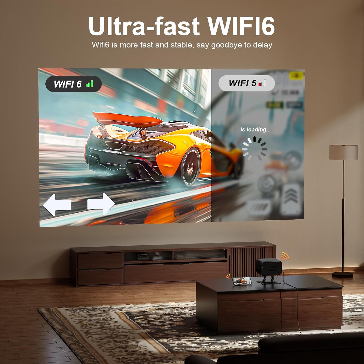 Thumbnail 5 de XuanPad Mini Black Smart Projector 4K Support: Netflix Ready, Auto Focus and 360° Stand