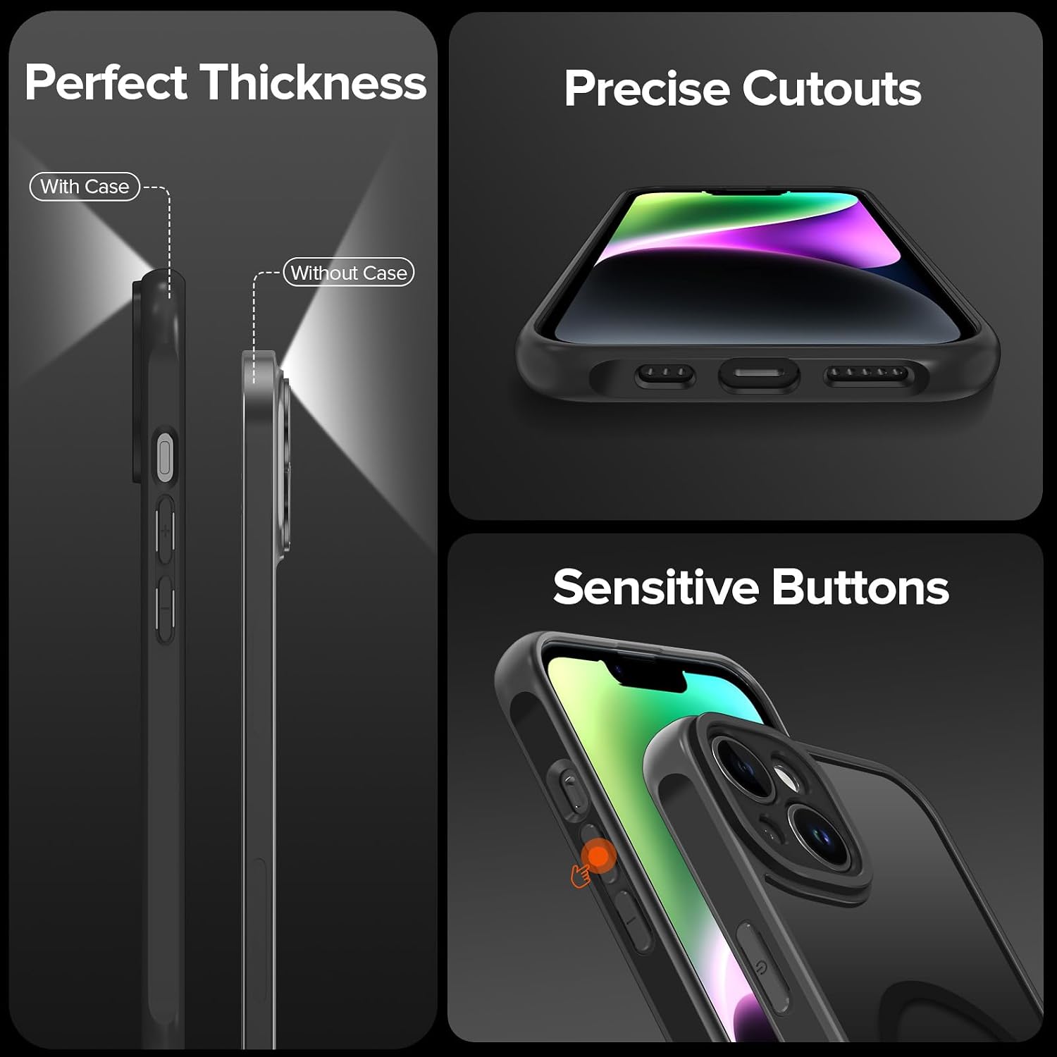 Thumbnail 5 de iVoler Cover Magnetica per iPhone 14 5G con Vetro Temperato – Custodia traslucida opaca, MagSafe e protezione completa