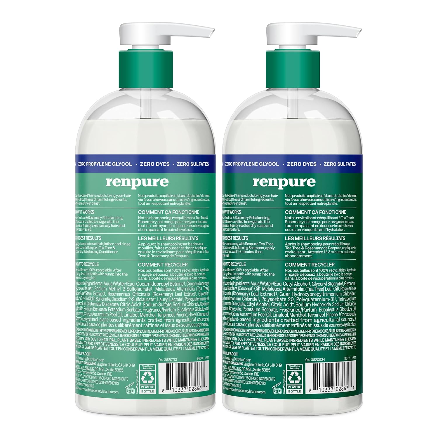 Detalle 2 de Renpure Tea Tree Rosemary 24oz Set