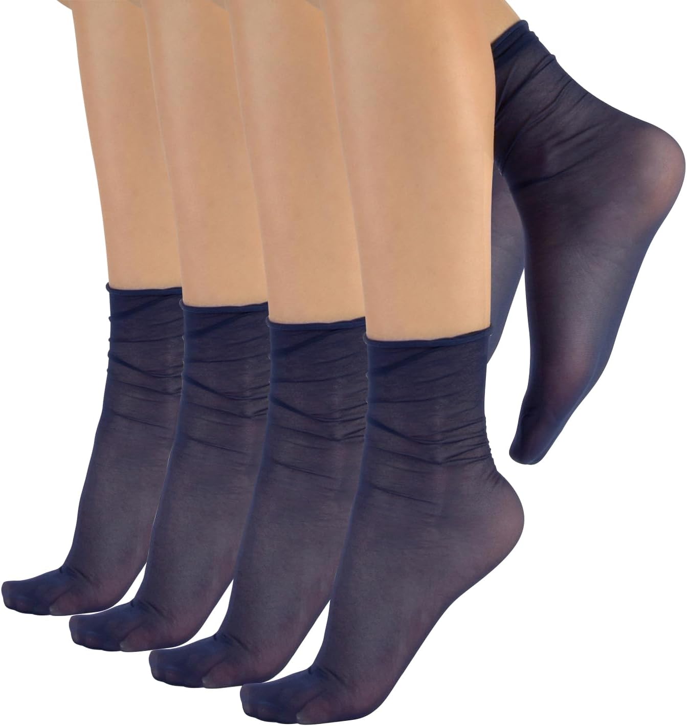 Detalle de CALZITALY PACK 4/5/6 PAIA – Calzini Taglio Vivo 20 DEN, senza elastico, made in Italy