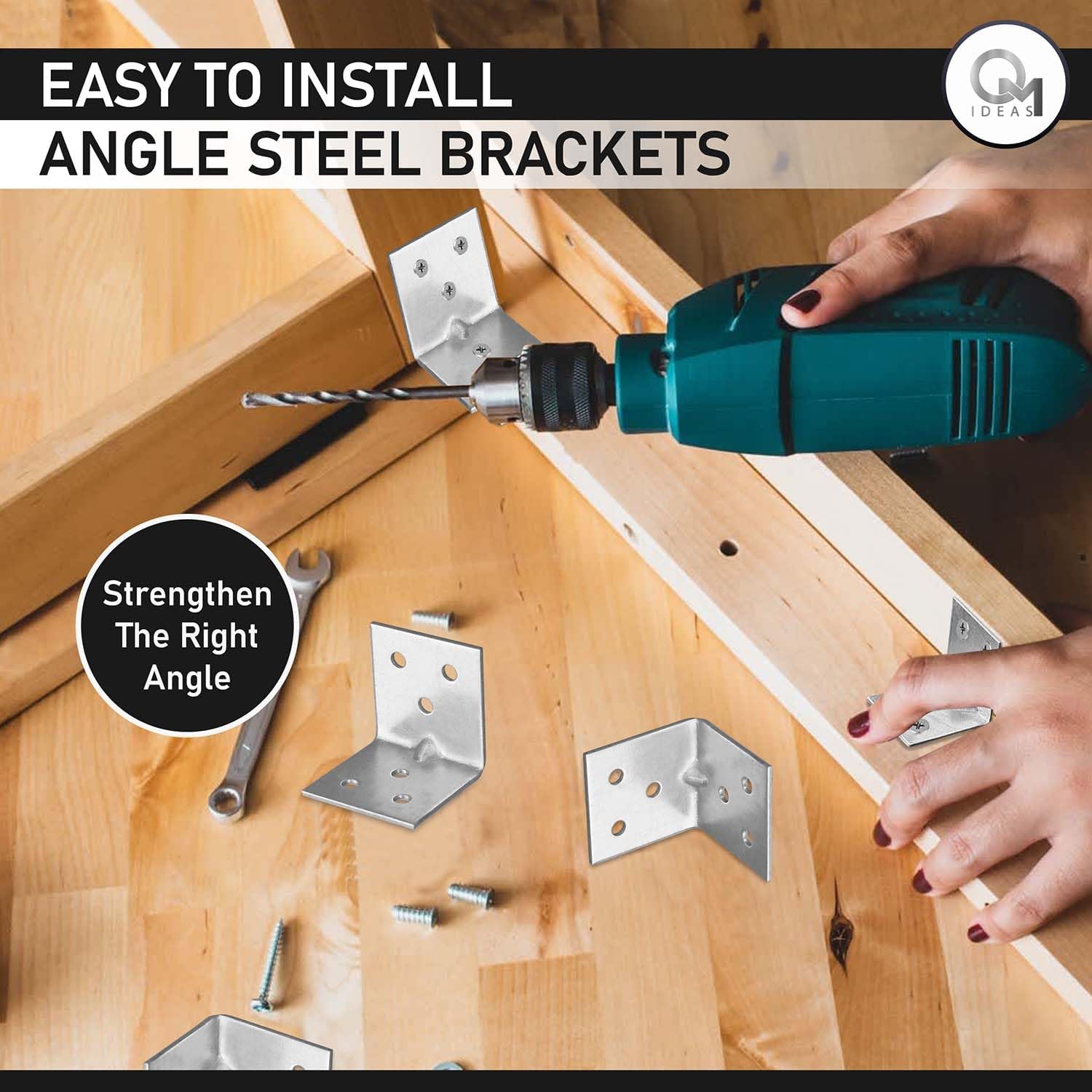 Thumbnail 6 de OMIDEAS 20 x Corner Brackets 30mm