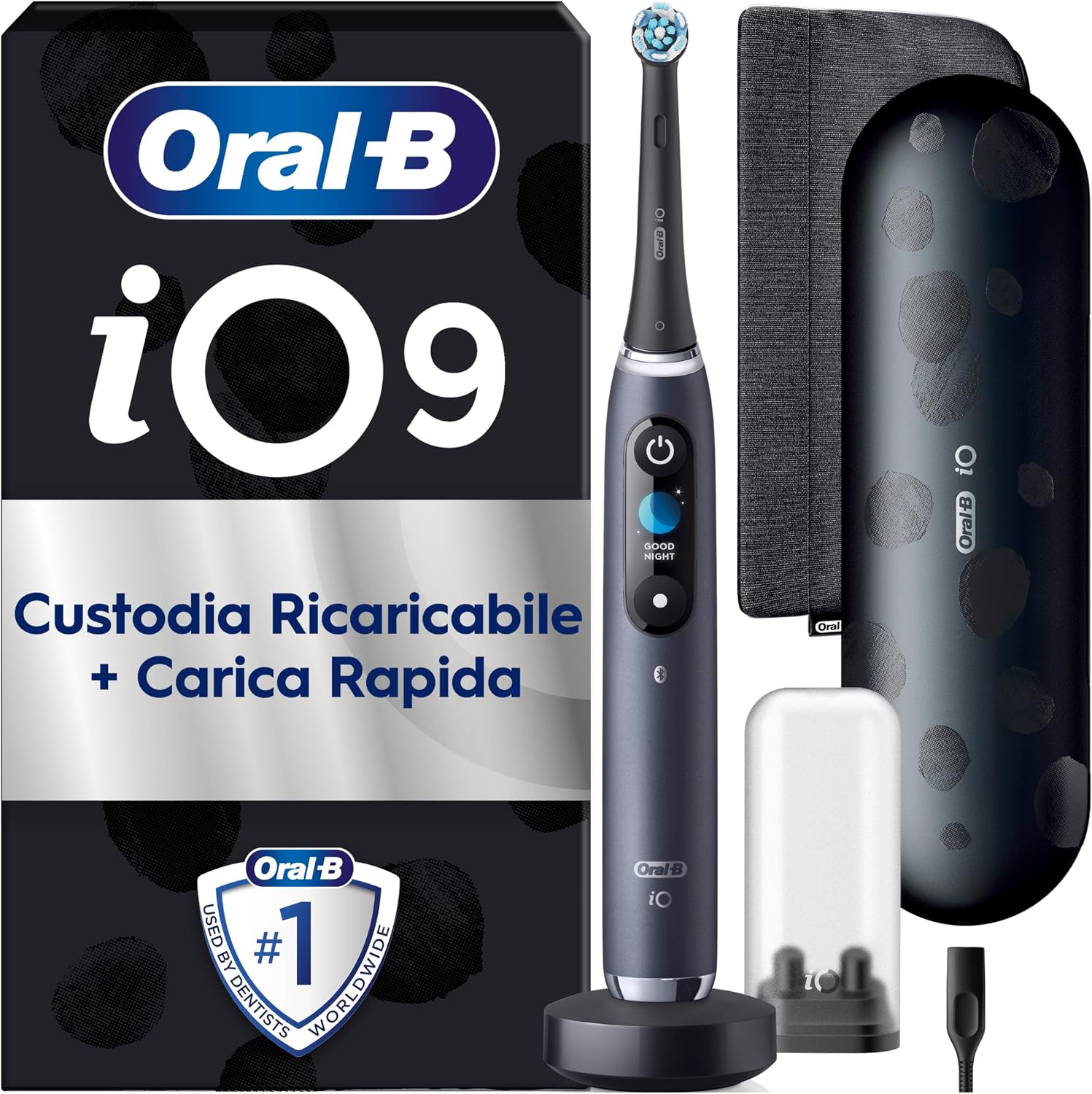 Detalle de Oral-B iO 9 Nero spazzolino elettrico ricaricabile
