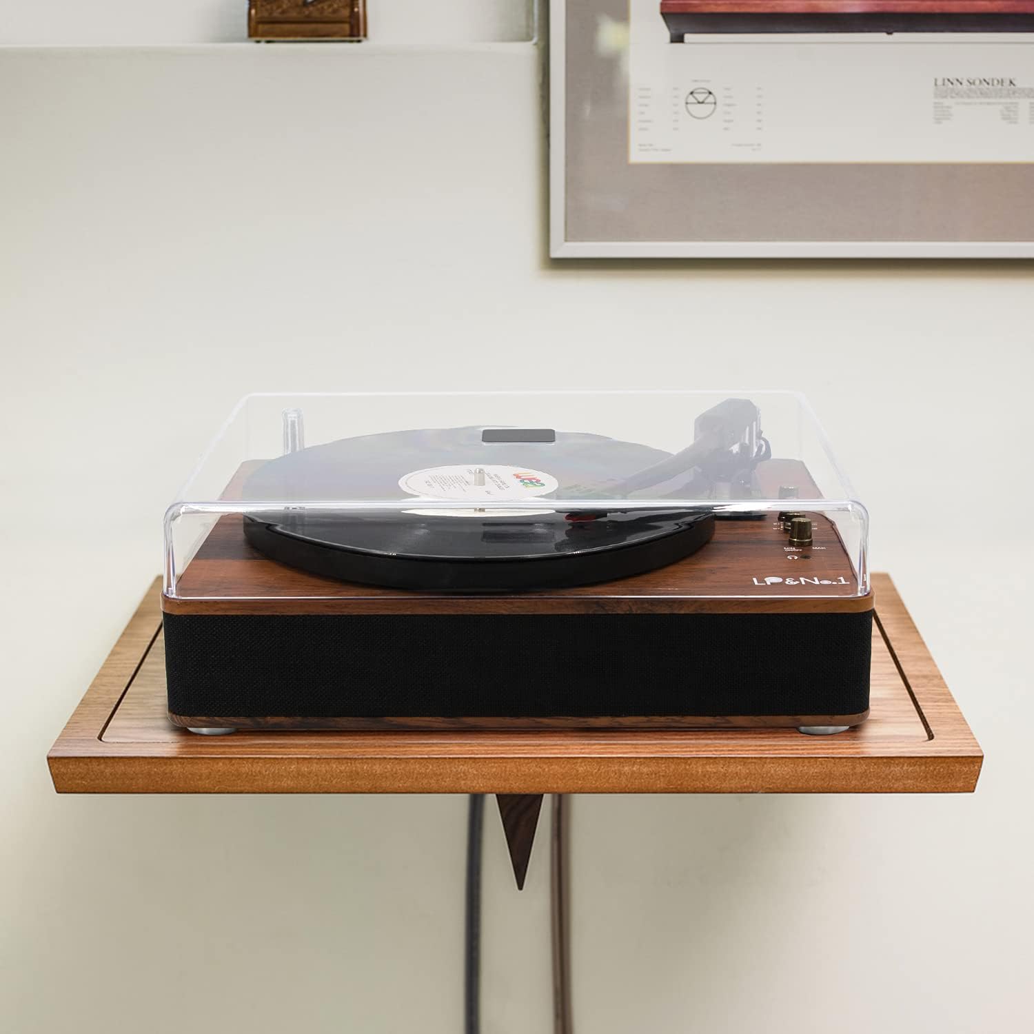 Thumbnail 5 de LP&NO.1 Record Player Turntable 3-Speed