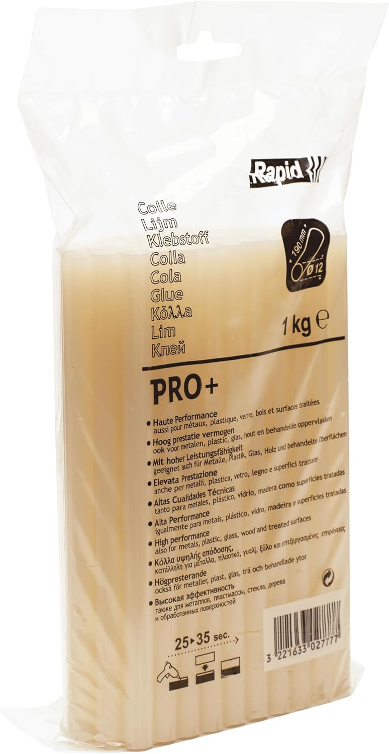 Thumbnail 4 de Heißklebesticks Rapid PRO-T: transparente Klebesticks für 11/12 mm Heißklebepistolen (1 kg, 190 mm)