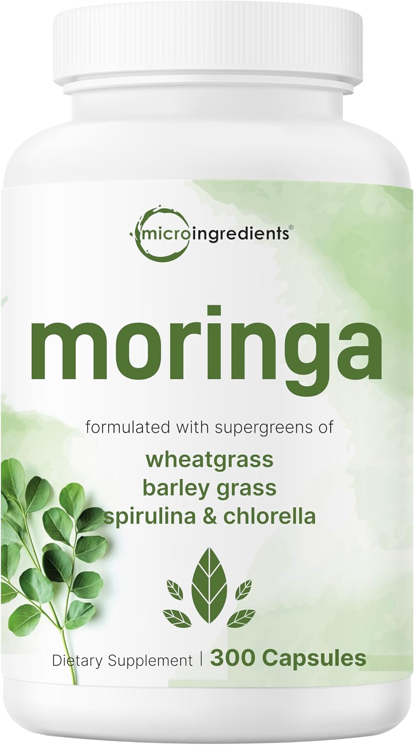 Detalle de Micro Ingredients Moringa Capsules, 300 Capsules