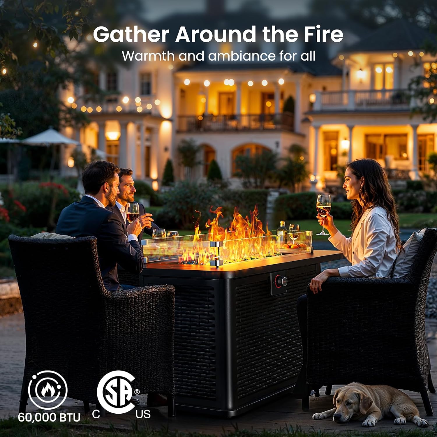 Thumbnail 1 de Ciays Propane Fire Pit Table 43-Inch