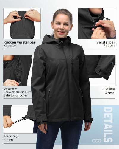 Thumbnail 2 de 33,000ft Regenjacke Damen – Wasserdicht, atmungsaktiv und leicht für Herbst & Übergang