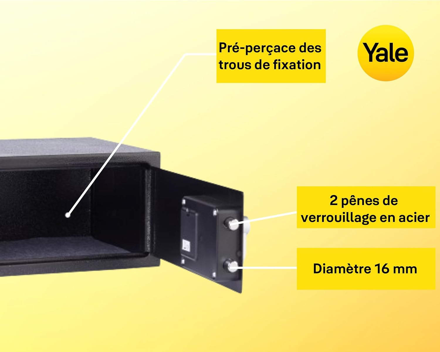 Thumbnail 5 de Yale Coffre-fort Électronique 24L YLV/200/DB2 – Serrure code 3–8 chiffres